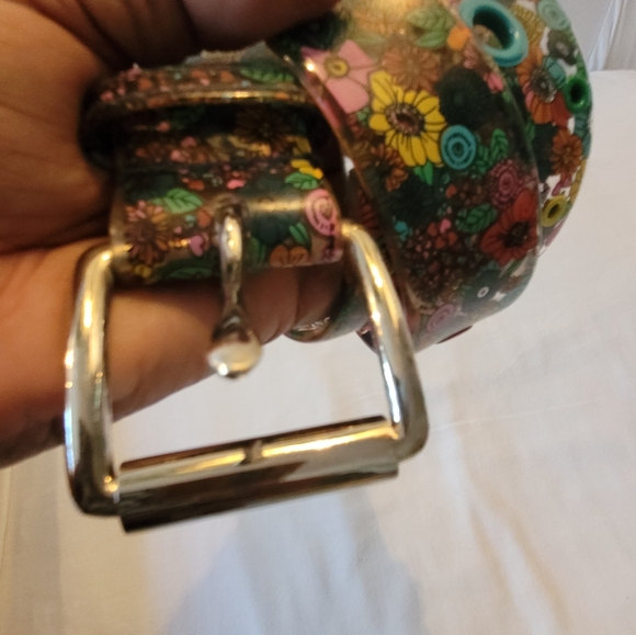 Floral Multicolor Belt - Picture 10 of 11